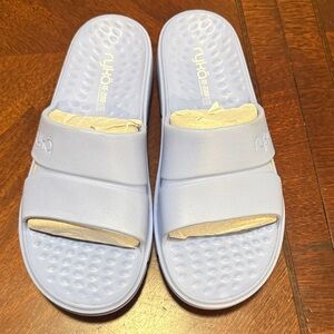 Ryka Pale Blue Women's Slide Sandals